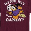 Men's - Garfield - Halloween Witch Way To The Candy Short Sleeve Graphic T-Shirt - 2 of 4