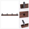 REGALWOVEN Rustic Wood Aluminum Space Saving Versatile Coat Hook with 4 Hooks - 3 of 4