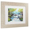 Trademark Fine Art - Jeanette Vertentes The Waterfall Matted Framed Art - 3 of 4