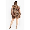 Women's Plus Size Harlee Dress - angelina print | CITY CHIC - 3 of 4