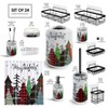 Hearth & Harbor Bathroom Accessories Set, Christmas Bathroom Set with Christmas Shower Curtain Set - 3 of 4