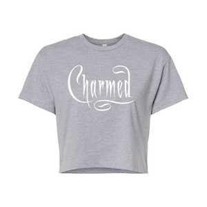Women's - Charmed - Simple Logo Cropped Graphic T-Shirt - 1 of 4