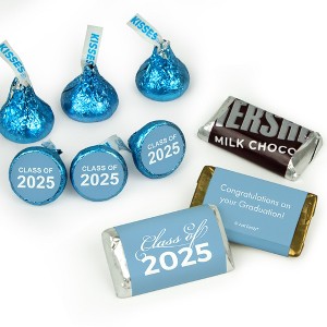 Light Blue Graduation Miniatures & Stickered Kisses Assortment by Just Candy - 1 of 4