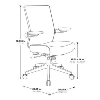Blue Fabric Executive Mesh Swivel Office Chair