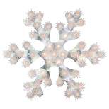 Northlight 12" Lighted Holographic Snowflake Christmas Window Decoration