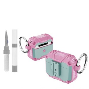 HTUTWOO Compatible with Airpods 4 Generation Case Shock-Absorbing Automatic Snap Switch Secure for AirPods 4 Case 2024 Charging Cover - 1 of 4