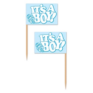 Beistle It's A Boy! Picks, 2.5", 300 picks Multicolored - 1 of 1