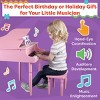 30 Key Kids Piano with Bench, Pink - 3 of 4