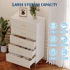 Nasitip 5 Drawer Dresser, 48.03''Tall Narrow Chest of Drawers,Modern Storage Drawer Cabinet for Bedroom, Living Room, Entryway - 2 of 4
