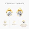 GILDED 1/5, 1/4, 1/3, 3/8, 1/2, 3/4, 1 Carat Total Weight Lab-Grown Diamond Stud Earrings in 10KT White or Yellow Gold - 2 of 4