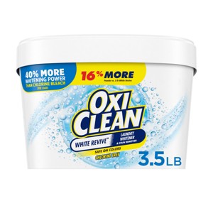 OxiClean White Revive Laundry Whitener + Stain Remover Powder - 3.5lbs - 1 of 4