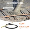 VEVOR Electric Concrete Vibrator, 1300W 16000 VPM, 2HP Copper Motor Handheld Concrete Vibrating Tool with Shaft of 14.75ft / 4.5m, Black - 4 of 4
