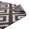 Modway Alika 8x10 Area Rug - Abstract Diamond Trellis Pattern in Beige and Gray, Soft Polypropylene Low Pile Weave - 4 of 4