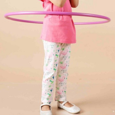 Ola! Otter Girls’ Leggings – Flamingo Forest Print | Stylish Toddler Outfit Bottoms| Cute Everyday Playwear for Girls| Fun Summer Wardrobe Essential