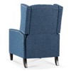CAVINAS 27.16" Wide Manual Wing Chair Recliner, Modern Recliner Chair, Glider Chair with Tufted Backrest, Wingback Chair with Nailhead Trim - 4 of 4