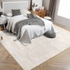 Modern Washable Rugs Abstract Area Rug Non Slip Low Pile Accent Rugs for Living Room Bedroom - 2 of 4