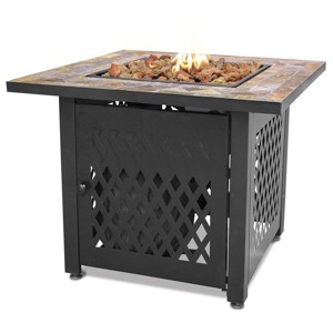 Endless Summer 30,000 BTU LP Gas Outdoor Fire Table with Lava Rock - 1 of 4