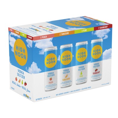 High Noon Seasonal Seltzer Day Pack Rtd Vodka - 8pk/355ml Cans : Target