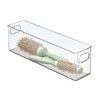 mDesign Plastic Storage and Toiletry Organizer for Bathroom - 4 Pack - Clear - 4 of 4