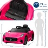 Licensed Maserati GranCabrio 12V Kids Ride-On Car w/ Remote, Spring Suspension & LED Lights – Official Electric Vehicle (Ages 3-8) - 2 of 4