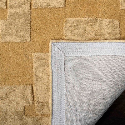 Handmade Tufted Rattan Spot Wool Rug 9' x 12'