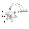 Minnesota State University Moorhead Dragons Metal Snowflake Christmas Tree Holiday Ornament - 3 of 3