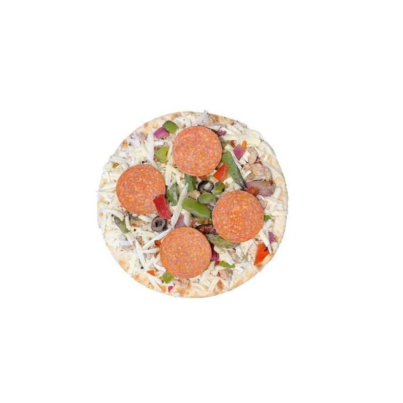 Bellatoria Personal Size Thin Crust Supreme Frozen Pizza - 7.8oz, 3 of 4