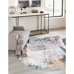Unique Loom Kamala Washable Collection Area Rug - Abstract - 1 of 4