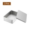 Unique Bargains Metal Mini Portable Rectangular Metal Tin Box 2 Pcs - 3 of 4