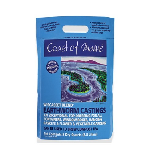Coast Of Maine Omri Listed Wiscasset Blend Earthworm Castings Compost Plant Potting Soil Blend For Container Gardens And Flower Pots 8 Quart Bag Target