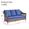 Buenhomino Outdoor Couch Wicker Patio Sofa - 3 of 4
