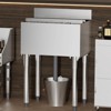VEVOR Commercial Ice Bin, 61 L Underbar Ice Bin, 24 x 19 x 37 in Stainless Steel Ice Chest with Sliding Lid, Bottle Holders, Silver - 2 of 4