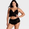 Women's Flocked Lingerie Set - Auden™ - 4 of 4