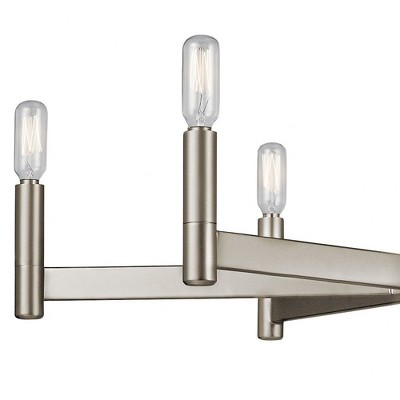 Sleek Modern 26" Black Nickel 6-Light Ambient Chandelier