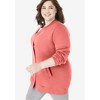 Woman Within Fleece Baseball Jacket - 4 of 4