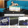 LayinSun 7 Pieces Outdoor Patio Furniture Set with 44" Fire Pit Table Rattan Sectional Sofa Conversation Sets - 4 of 4
