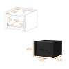 Grungis Wall-Mounted Floating Nightstands with Drawer & Shelf,Wall Mounted Night Stand with Space-Saving for Bedroom Furniture - 3 of 4