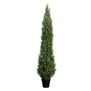 Nearly Natural 7-ft UV Resistant Artificial Boxwood Topiary Tree (Indoor/Outdoor) - 1 of 4