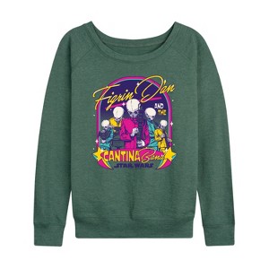 Women's - Star Wars - Cantina Tour Lightweight French Terry Wide Neck Long Sleeve Shirt - 1 of 4