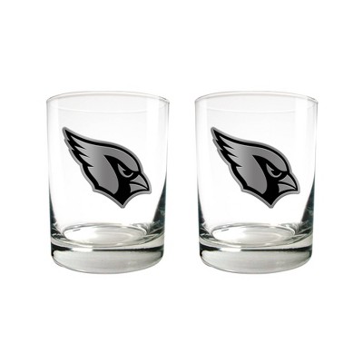 NFL Arizona Cardinals 2pc Stealth Legacy Rock Glass Set