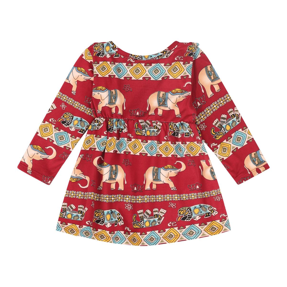 Mixed Up Clothing Baby Girls Volant Ruffle Print Dress - thumbnail 2