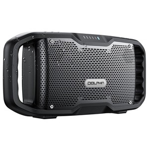 Dolphin® Audio SOUNDBYTE 100 Waterproof Portable Bluetooth® Speaker with Speaker, Dual Woofers, and Power Bank in Black - 1 of 4
