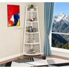 Gulches 5-Tier Corner Shelf, 70" Tall Corner Ladder Shelf Small Bookshelf for Bedroom - 2 of 4