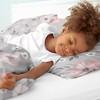 Sweet Jojo Designs Full/Queen Comforter Bedding Set Watercolor Floral Grey Pink 3 pc - 4 of 4