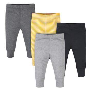Onesies Brand Baby Boys Stripes & Solids Pants, 4-Pack