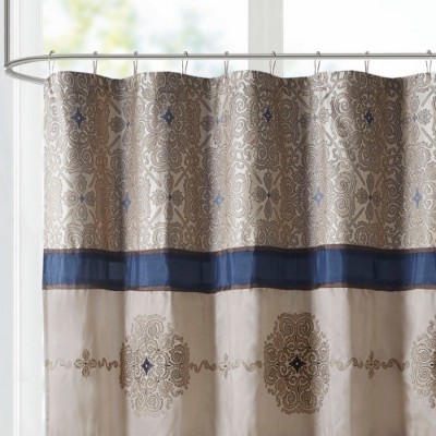 LunaLulinlk Embroidered Shower Curtain