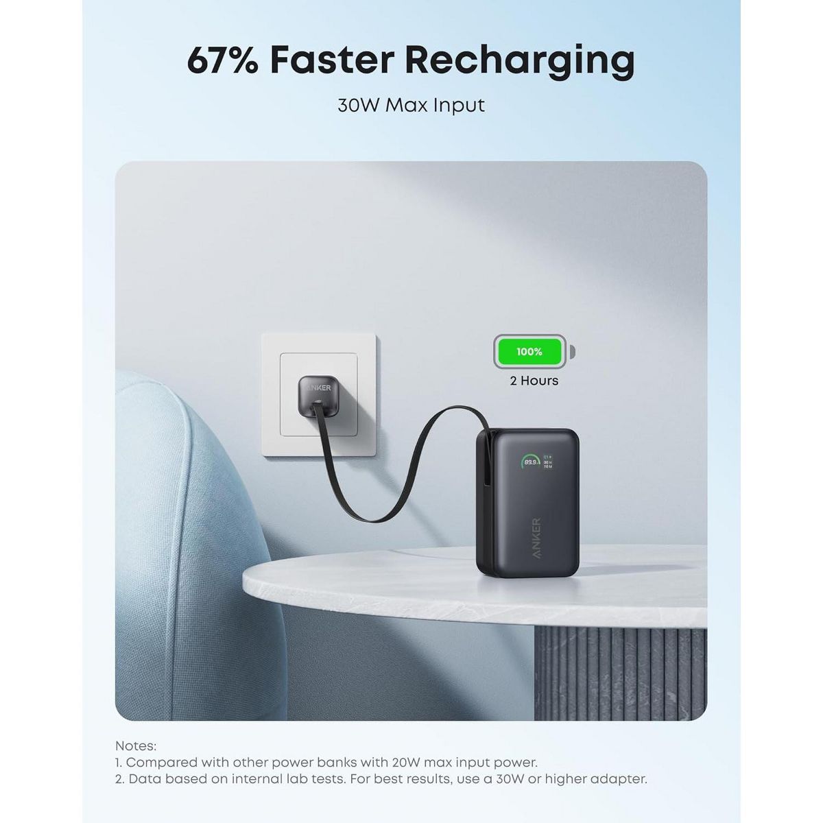 Anker Nano Portable Charger, 10,000mAh 45W Max Compact Power Bank - thumbnail 7