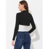 INSPIRE CHIC Women's Elegant Long Sleeve Knit Open Front Crop Bolero Shrug - 3 of 4