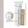 Evideco French Home Goods Toilet Paper Holder Stand Cabinet – Free-Standing, Space-Saving Storage - 4 of 4