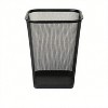 LunaLulinlk Black Metal Mesh Trash Bin Wastepaper Basket, Set of 4, Square, for Office - 4 of 4